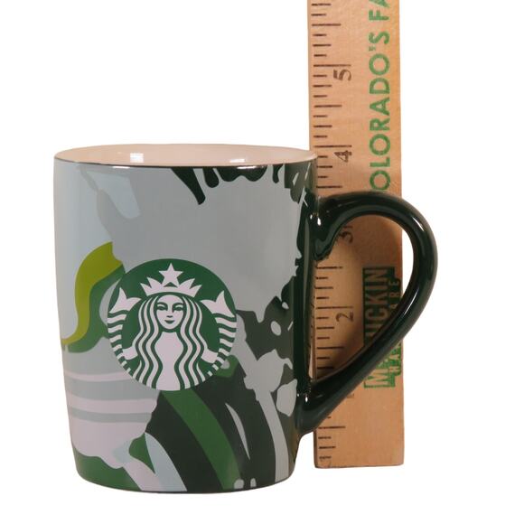 Starbucks Coffee Mug 10oz Abstract Art Ceramic Mug 2021 Green Blue - Picture 11 of 12